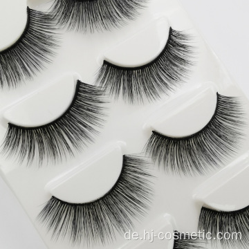 3D Sibirischer Nerz Falsche Streifen Lashes Bestnote Material Ganze Verkauf Benutzerdefinierte Box